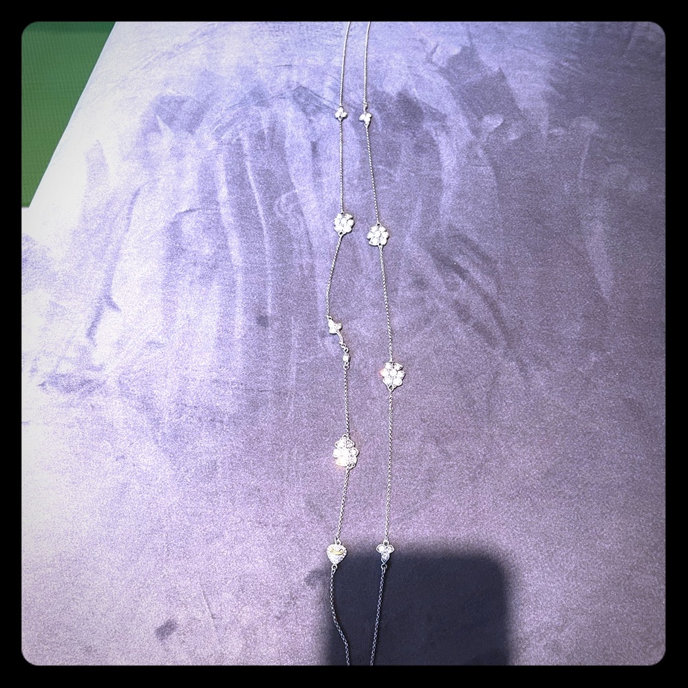 Juicy couture necklace w/ crystals & heart charm